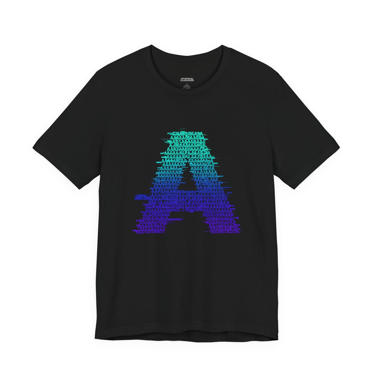 3D Glitch 'A' Tee — Premium Glitch-Art T-Shirt