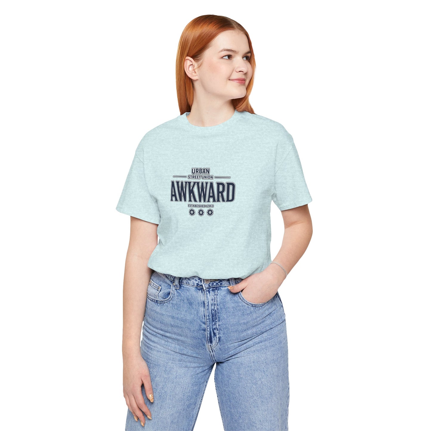 Awkward Graphic Tee — 'Urban Street Union' Retro Collegiate Shirt