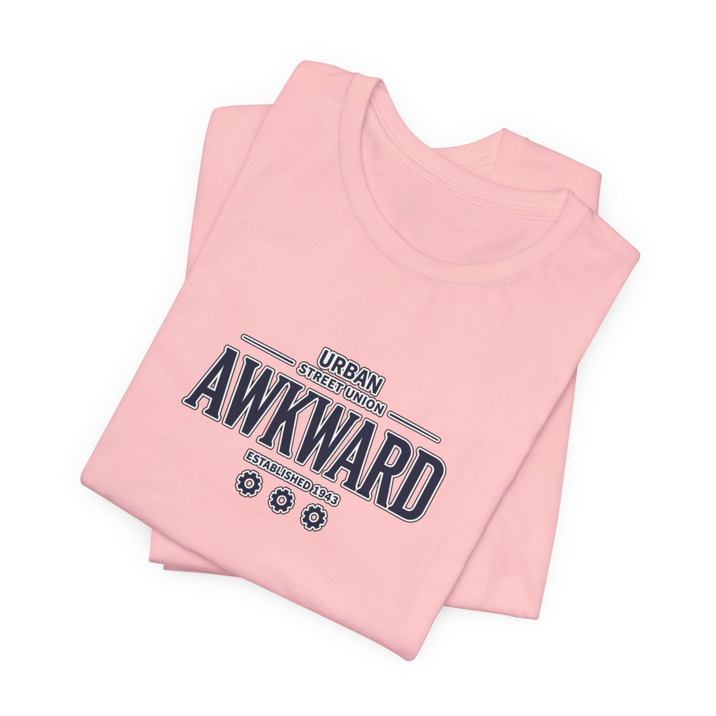 Awkward Graphic Tee — 'Urban Street Union' Retro Collegiate Shirt