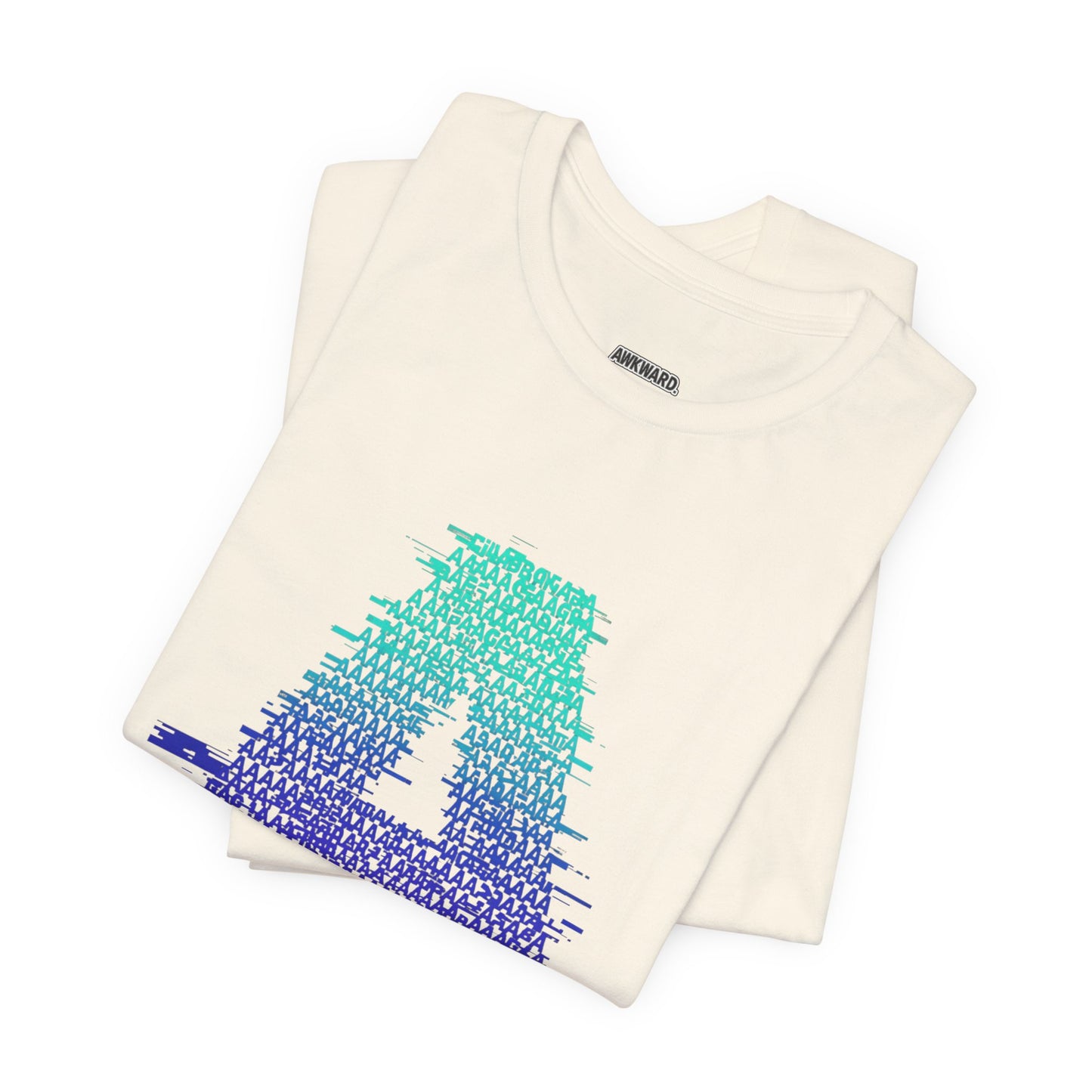 3D Glitch 'A' Tee — Premium Glitch-Art T-Shirt