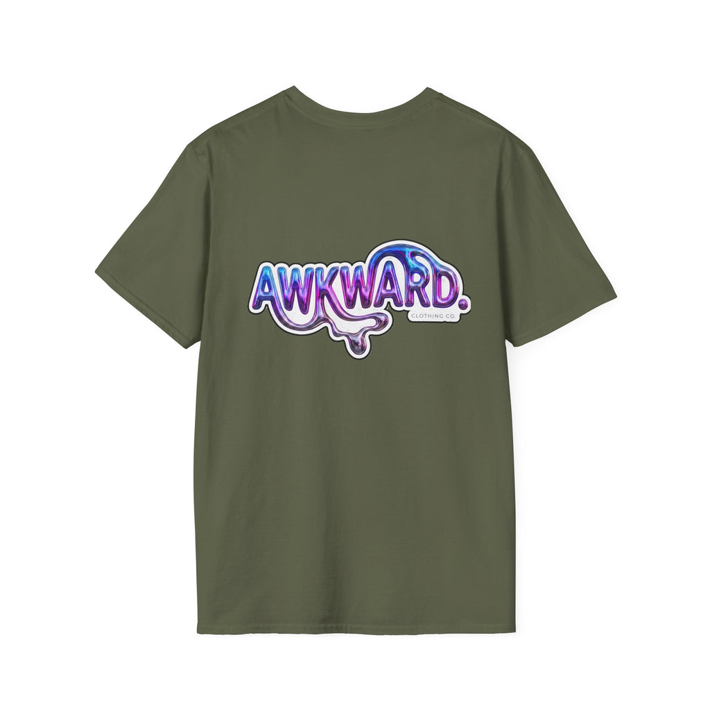 AWKWARD. Bandaged Red Dog T-Shirt — Dark Humor Grunge Y2K Streetwear