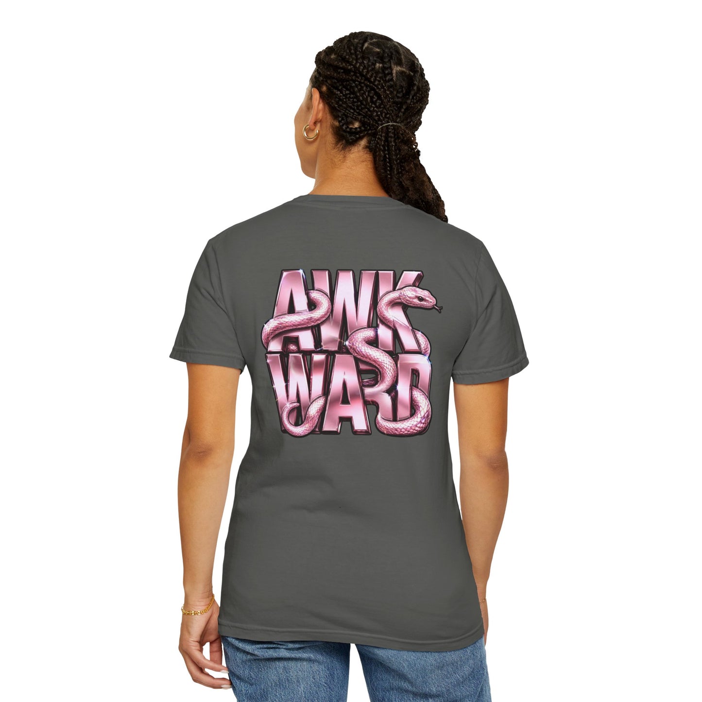Ask A Ward T-Shirt — Pink Snake Graphic Tee