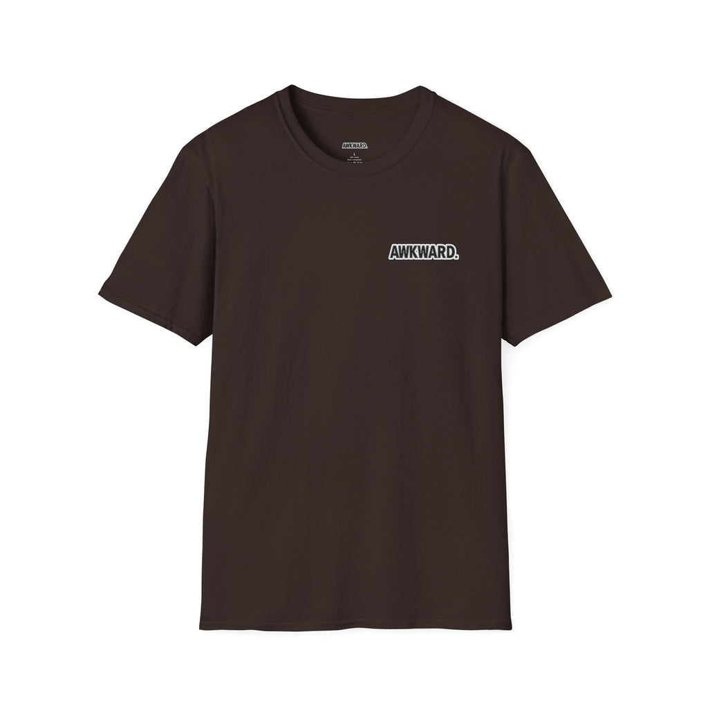 AWKWARD. T-Shirt — 3D Quirky Robot “Your Last Loyal Friend” Back Graphic