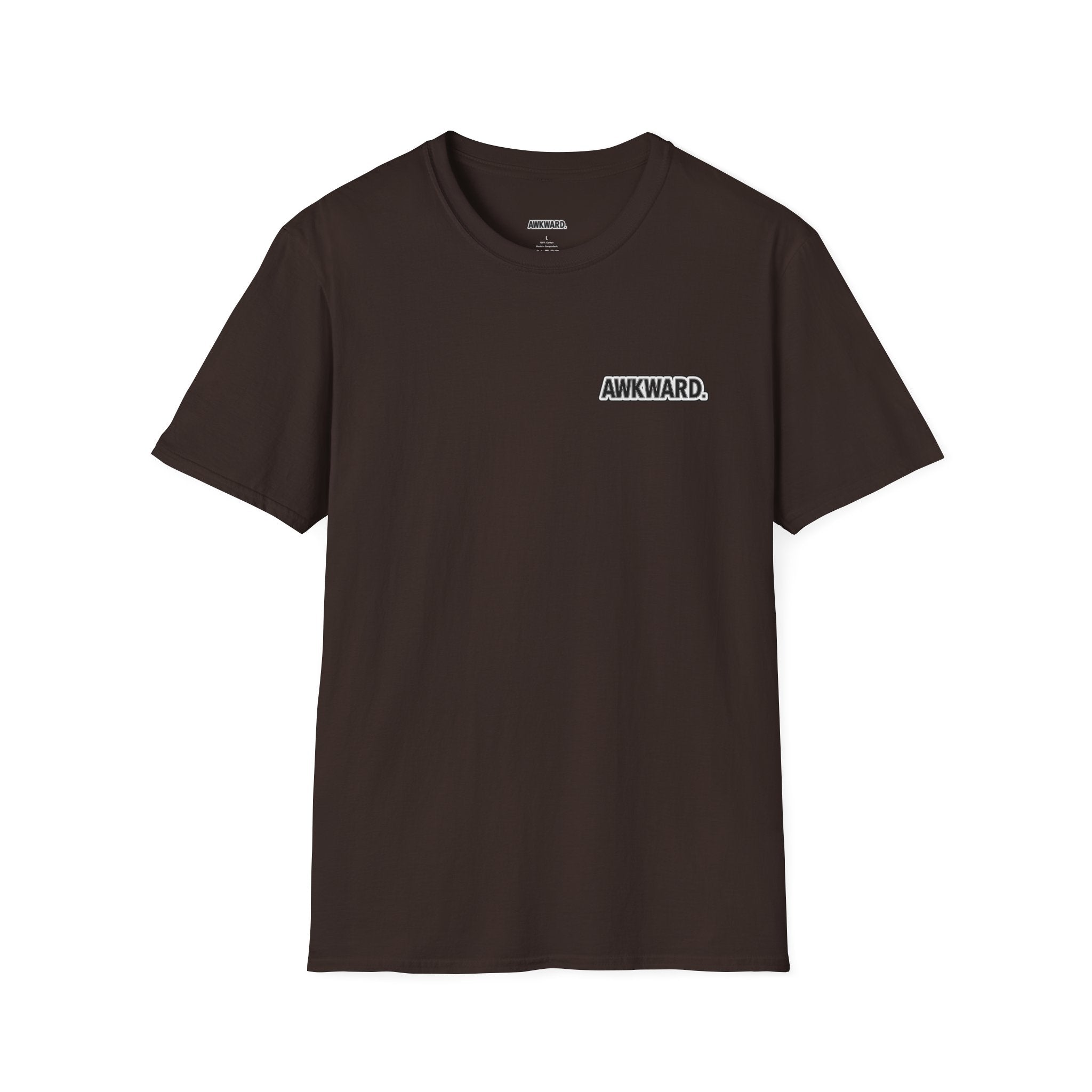 AWKWARD. T-Shirt — 3D Quirky Robot “Your Last Loyal Friend” Back Graphic