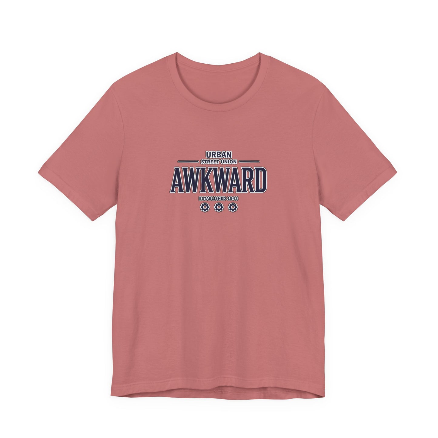 Awkward Graphic Tee — 'Urban Street Union' Retro Collegiate Shirt