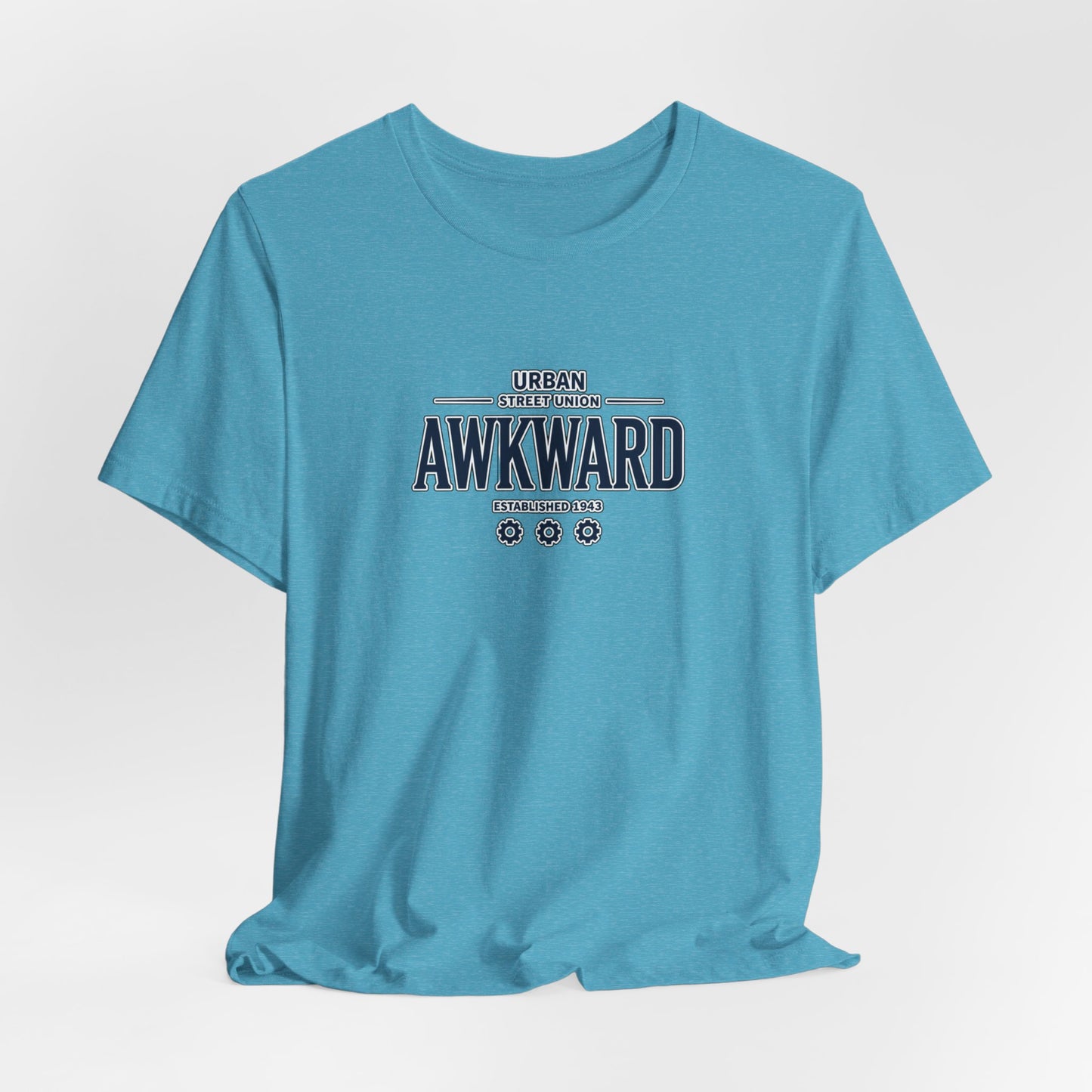 Awkward Graphic Tee — 'Urban Street Union' Retro Collegiate Shirt