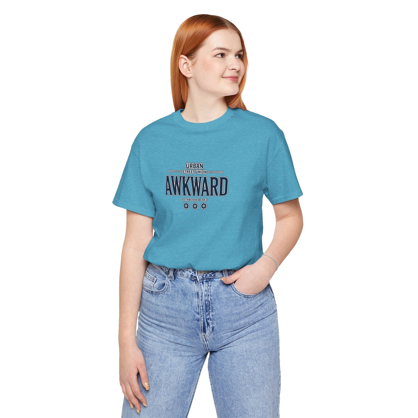 Awkward Graphic Tee — 'Urban Street Union' Retro Collegiate Shirt