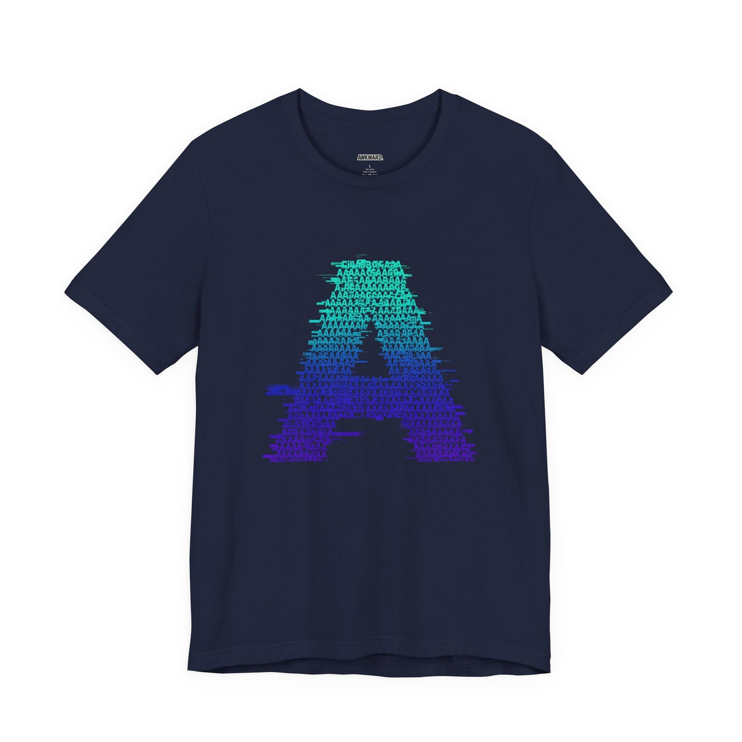 3D Glitch 'A' Tee — Premium Glitch-Art T-Shirt