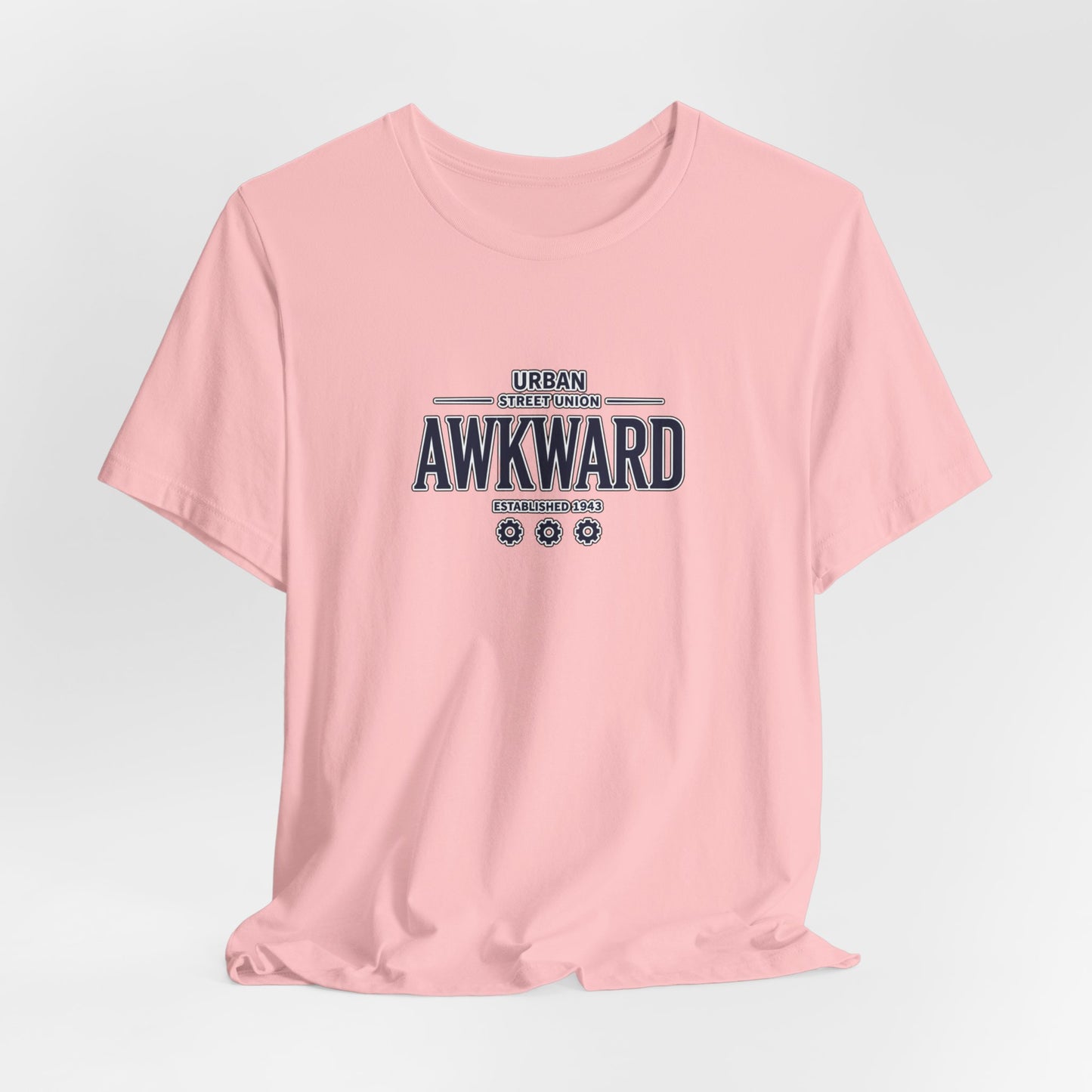 Awkward Graphic Tee — 'Urban Street Union' Retro Collegiate Shirt