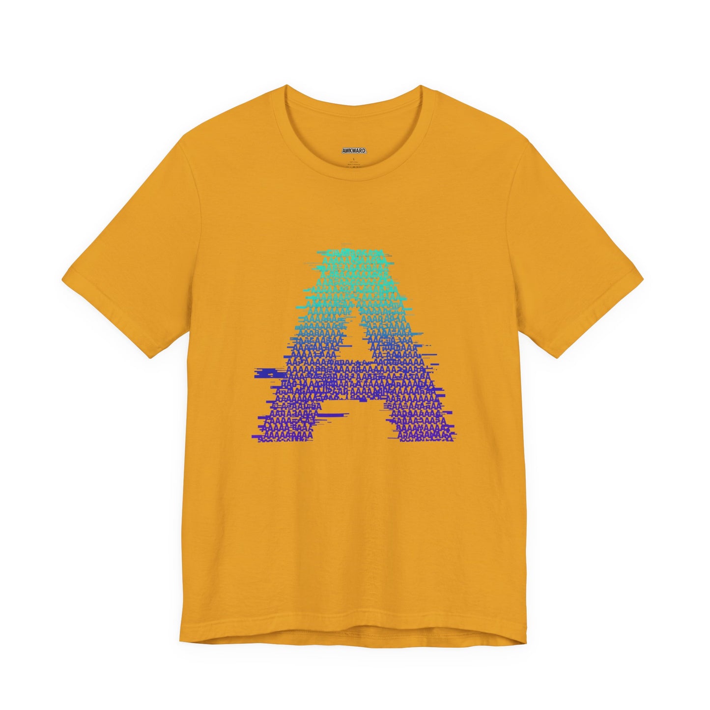 3D Glitch 'A' Tee — Premium Glitch-Art T-Shirt