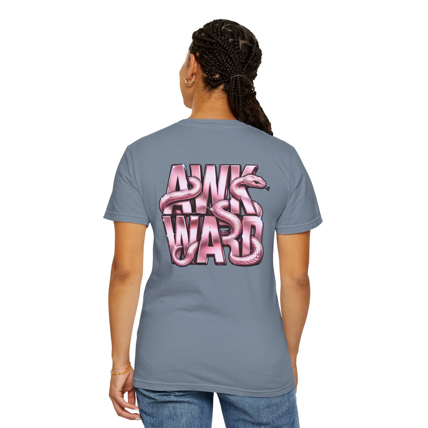 Ask A Ward T-Shirt — Pink Snake Graphic Tee