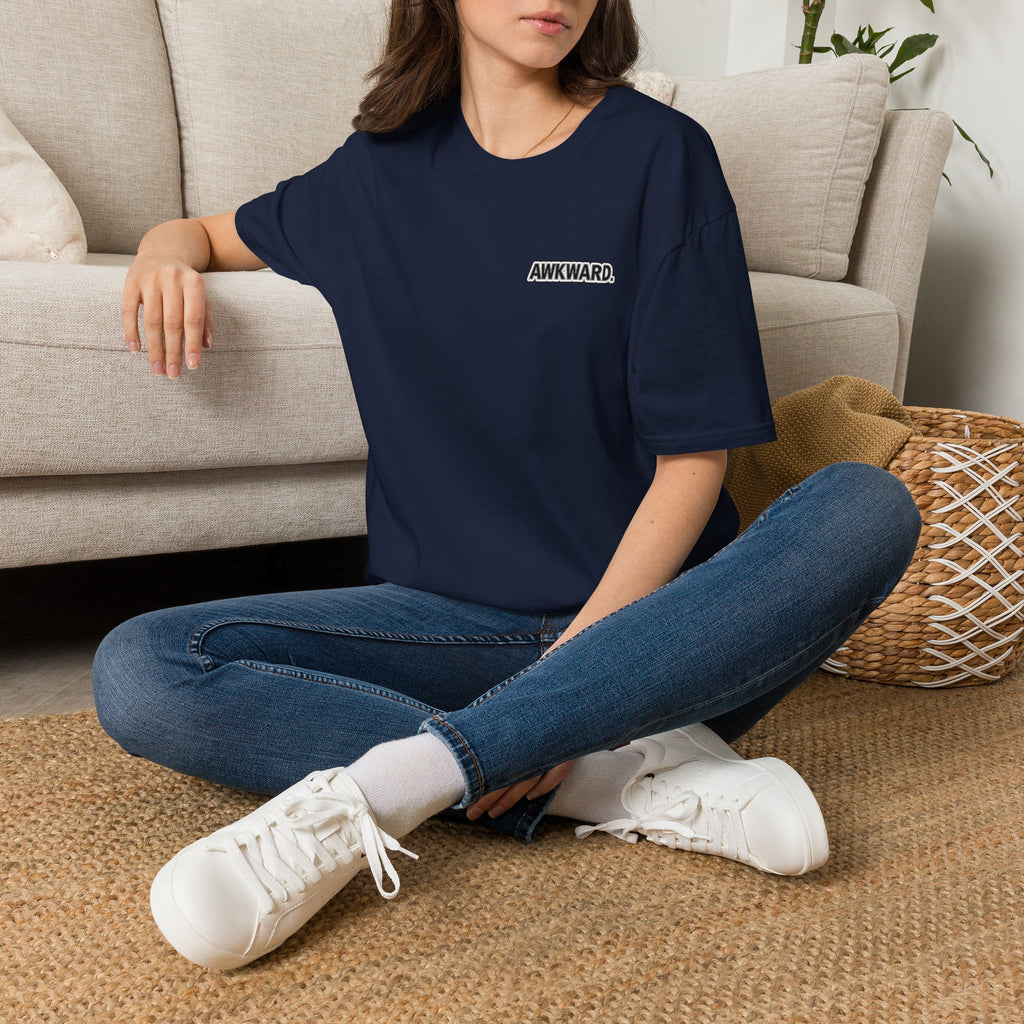 AWKWARD. T-Shirt — 3D Quirky Robot “Your Last Loyal Friend” Back Graphic