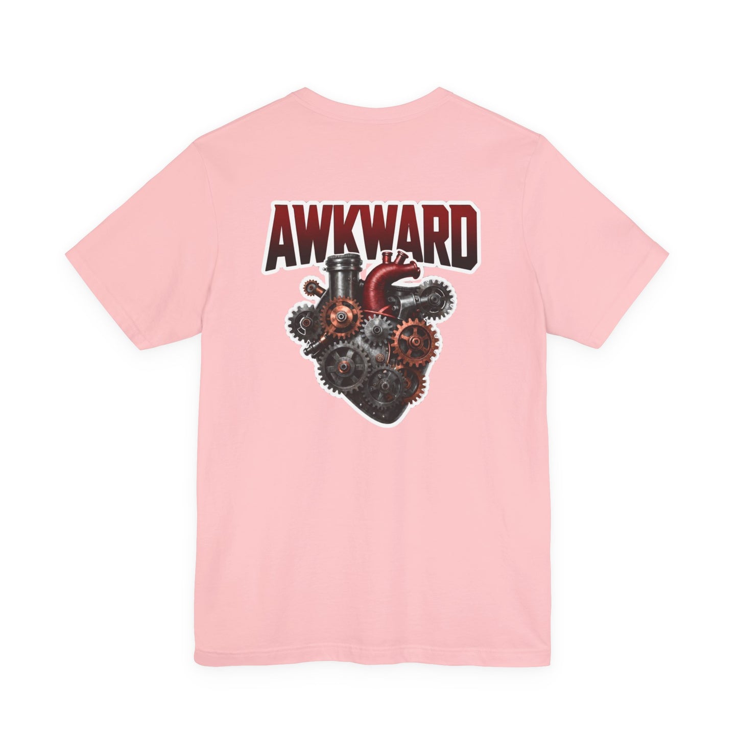 Steampunk 3D Mechanical Heart Tee — AWKWARD Back Graphic