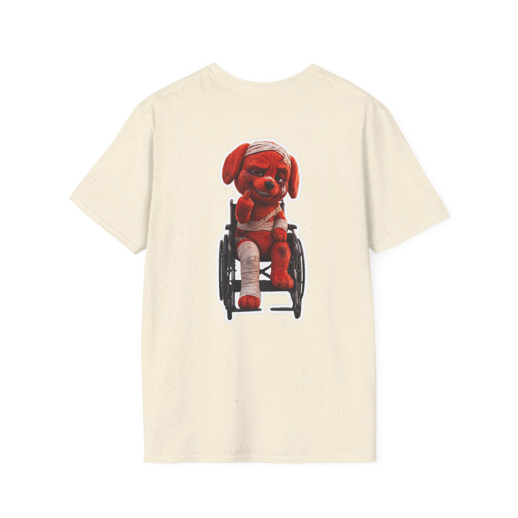 AWKWARD. Tee — Edgy Bandaged Dog Wheelchair Graphic Streetwear Shirt