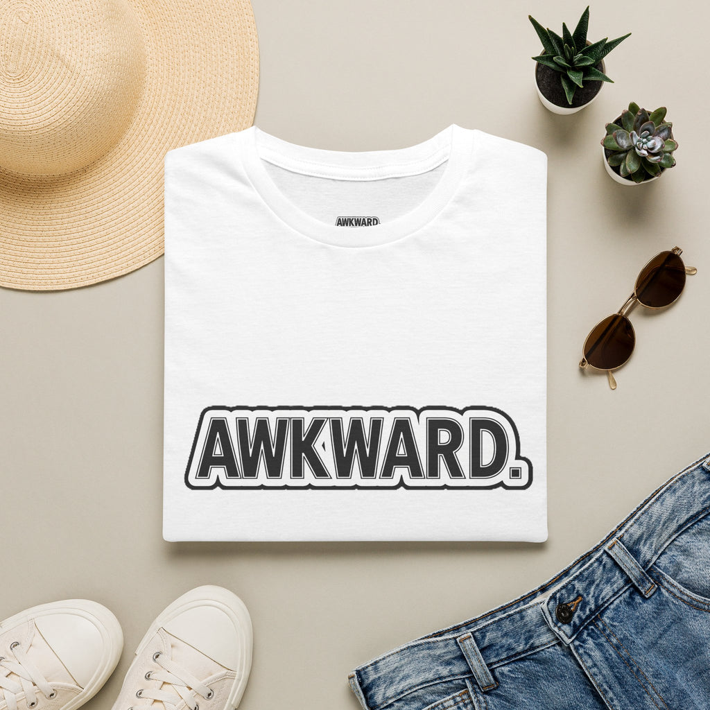 AWKWARD. Tee — Edgy Bandaged Dog Wheelchair Graphic Streetwear Shirt
