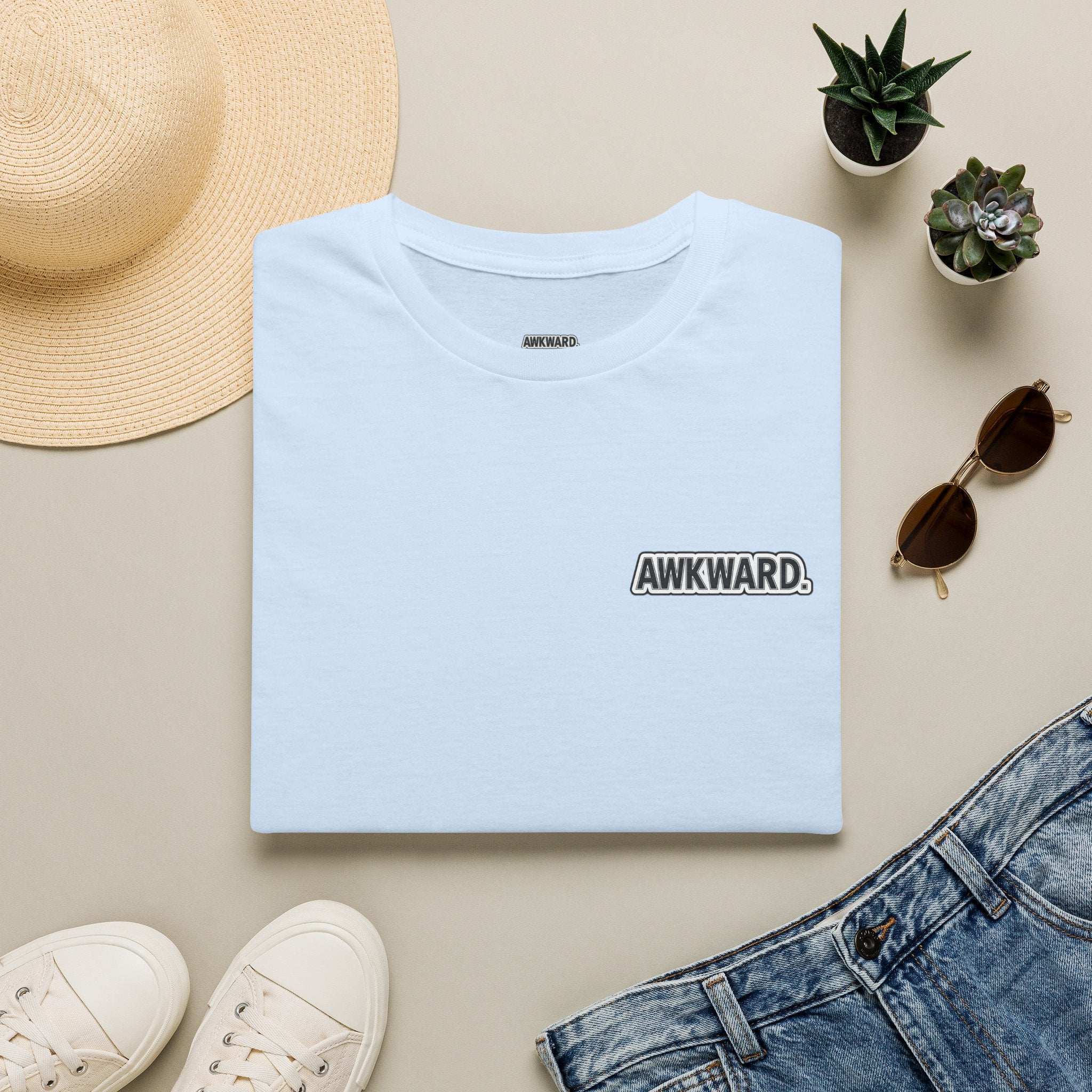 AWKWARD. T-Shirt — 3D Quirky Robot “Your Last Loyal Friend” Back Graphic
