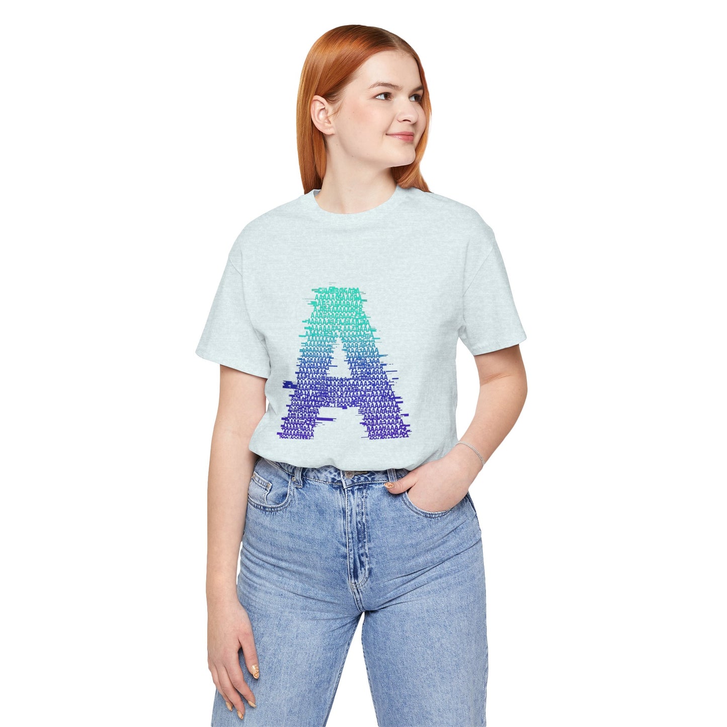 3D Glitch 'A' Tee — Premium Glitch-Art T-Shirt