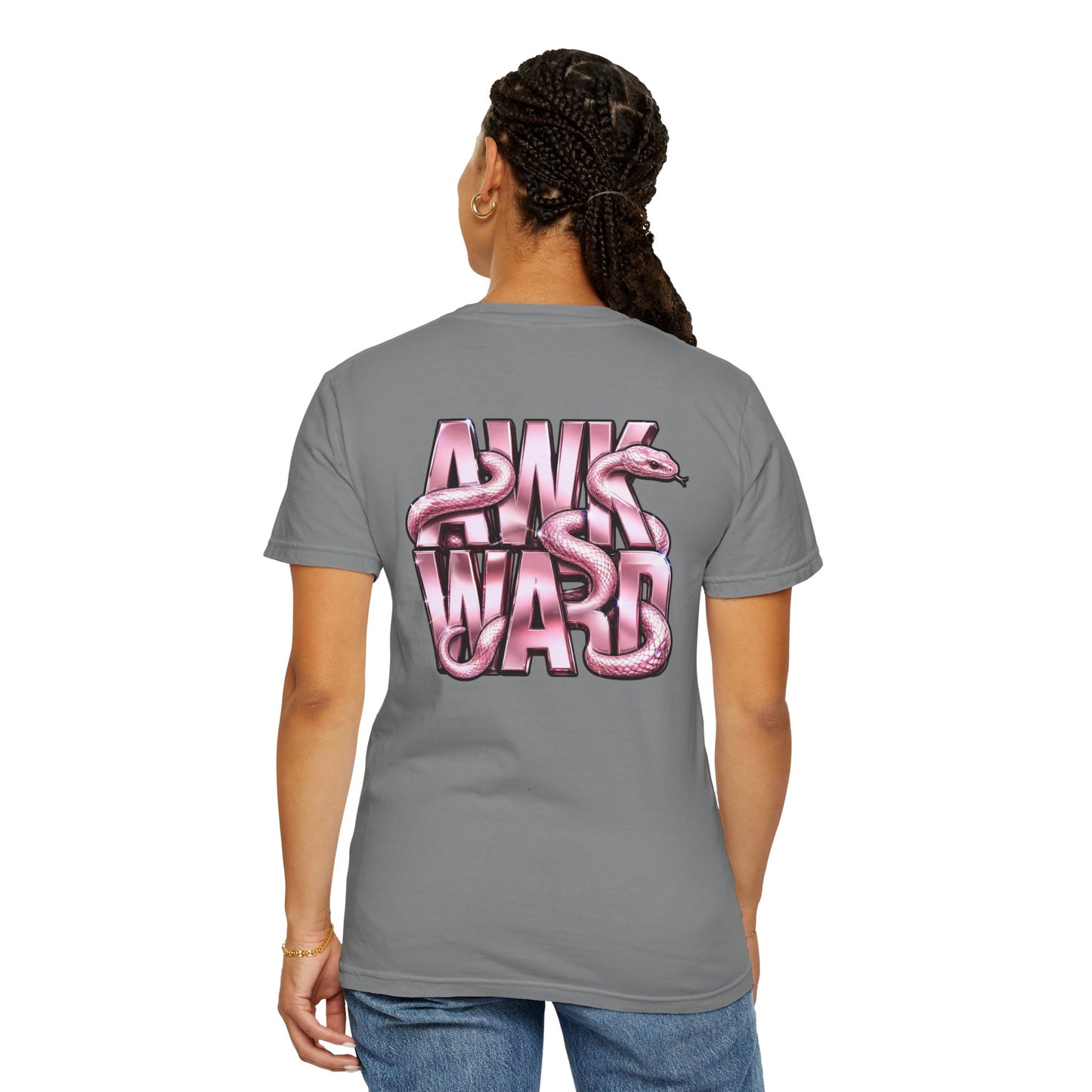 Ask A Ward T-Shirt — Pink Snake Graphic Tee