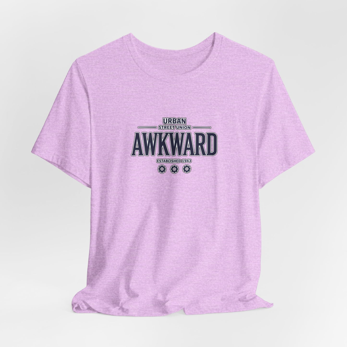 Awkward Graphic Tee — 'Urban Street Union' Retro Collegiate Shirt