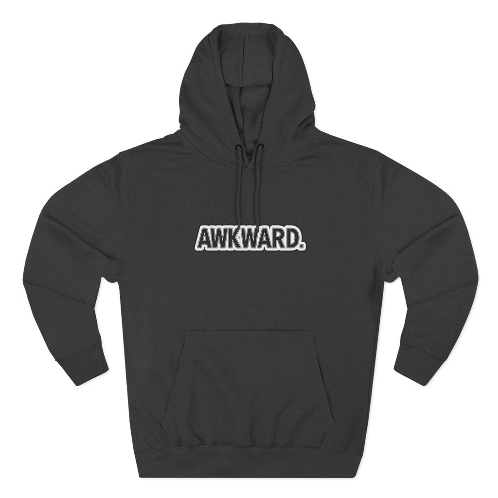 AWKWARD. Fleece Hoodie — Injured Dog Wheelchair 3D Streetwear