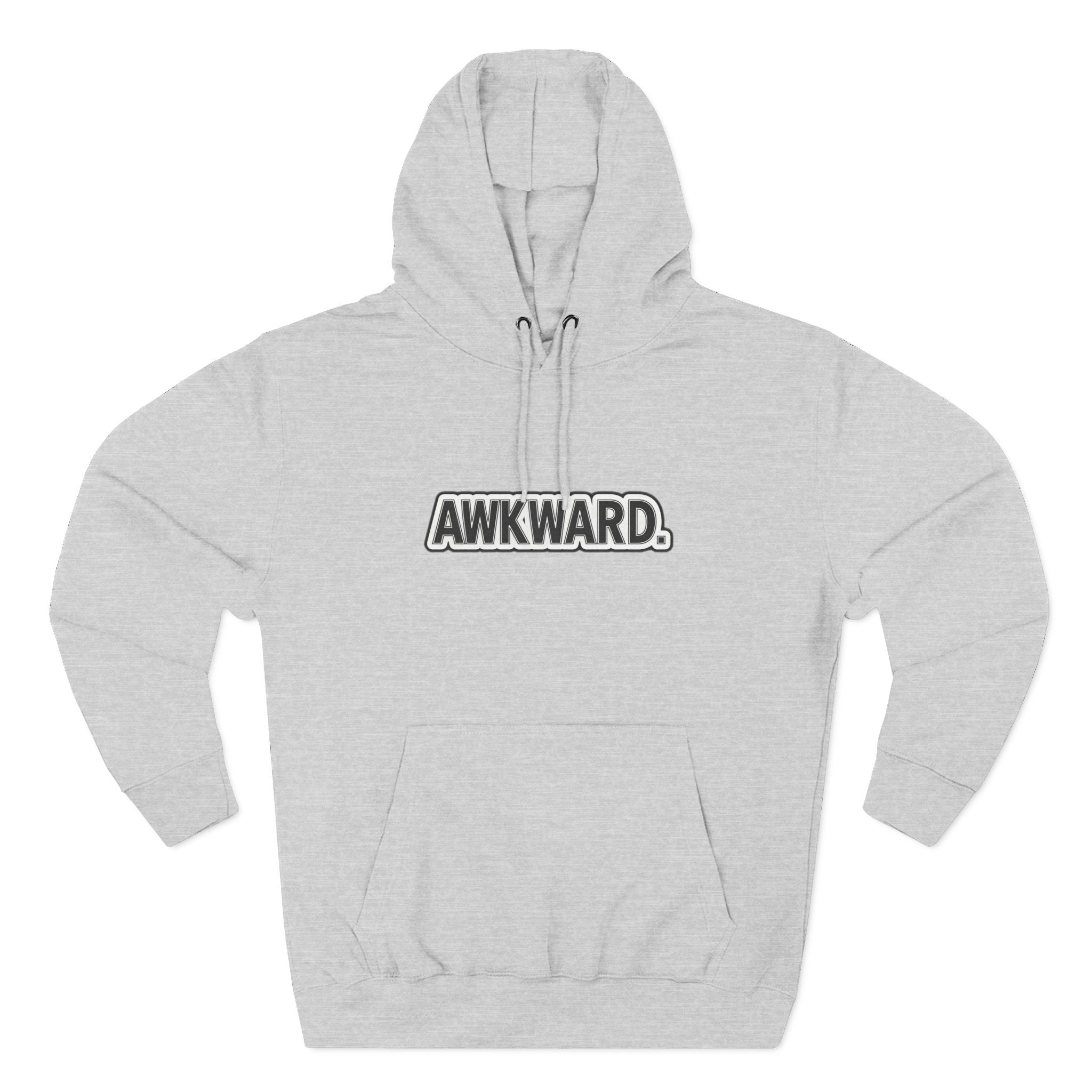 AWKWARD. Fleece Hoodie — Injured Dog Wheelchair 3D Streetwear