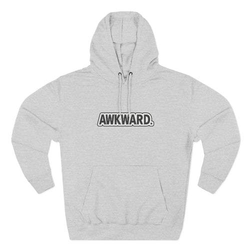 AWKWARD. Fleece Hoodie — Injured Dog Wheelchair 3D Streetwear
