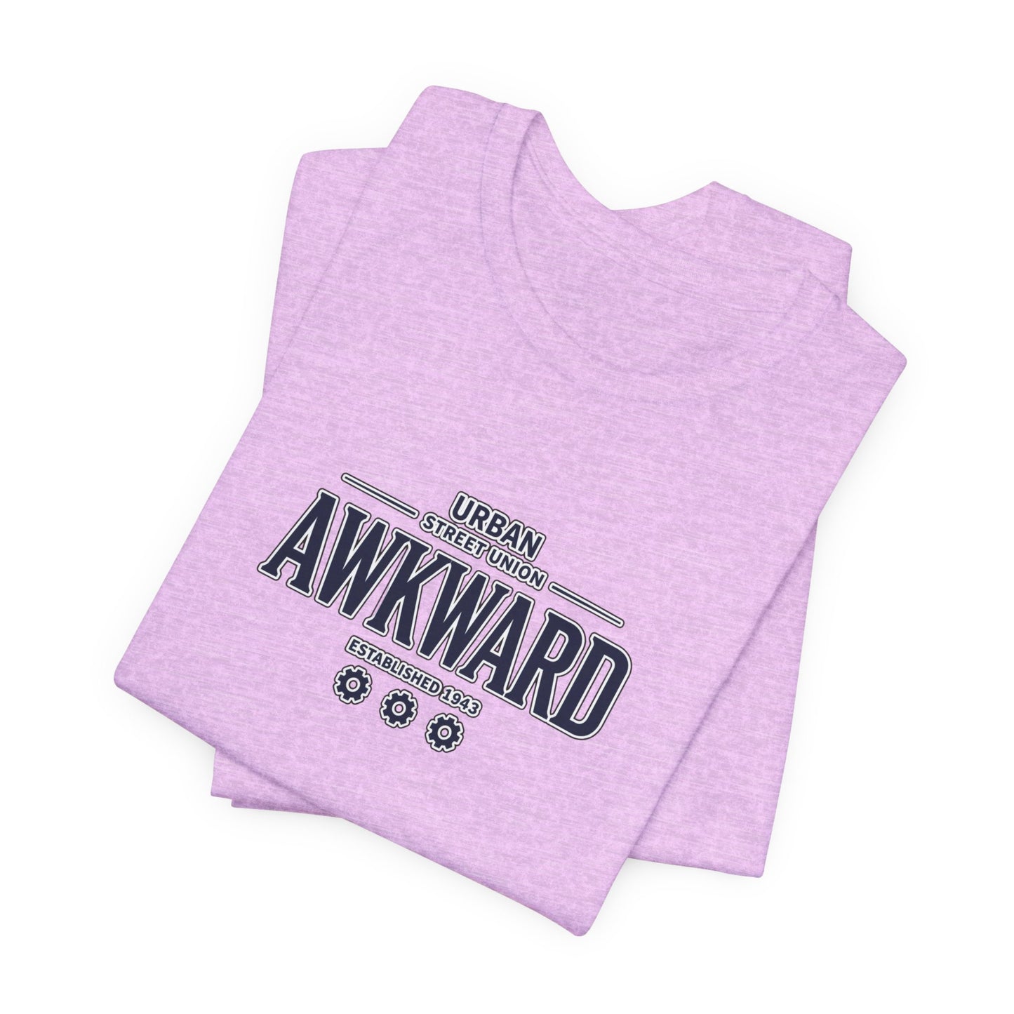 Awkward Graphic Tee — 'Urban Street Union' Retro Collegiate Shirt