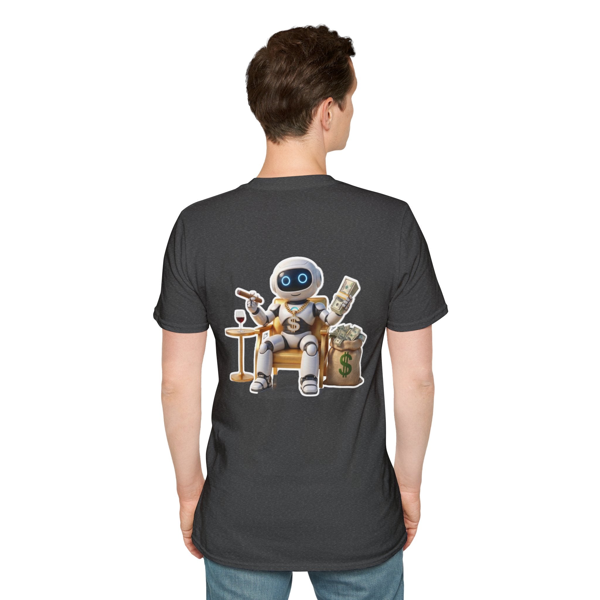 AWKWARD. T-Shirt — Cute Lonely Robot ‘Low Social Battery’ Introvert Tee