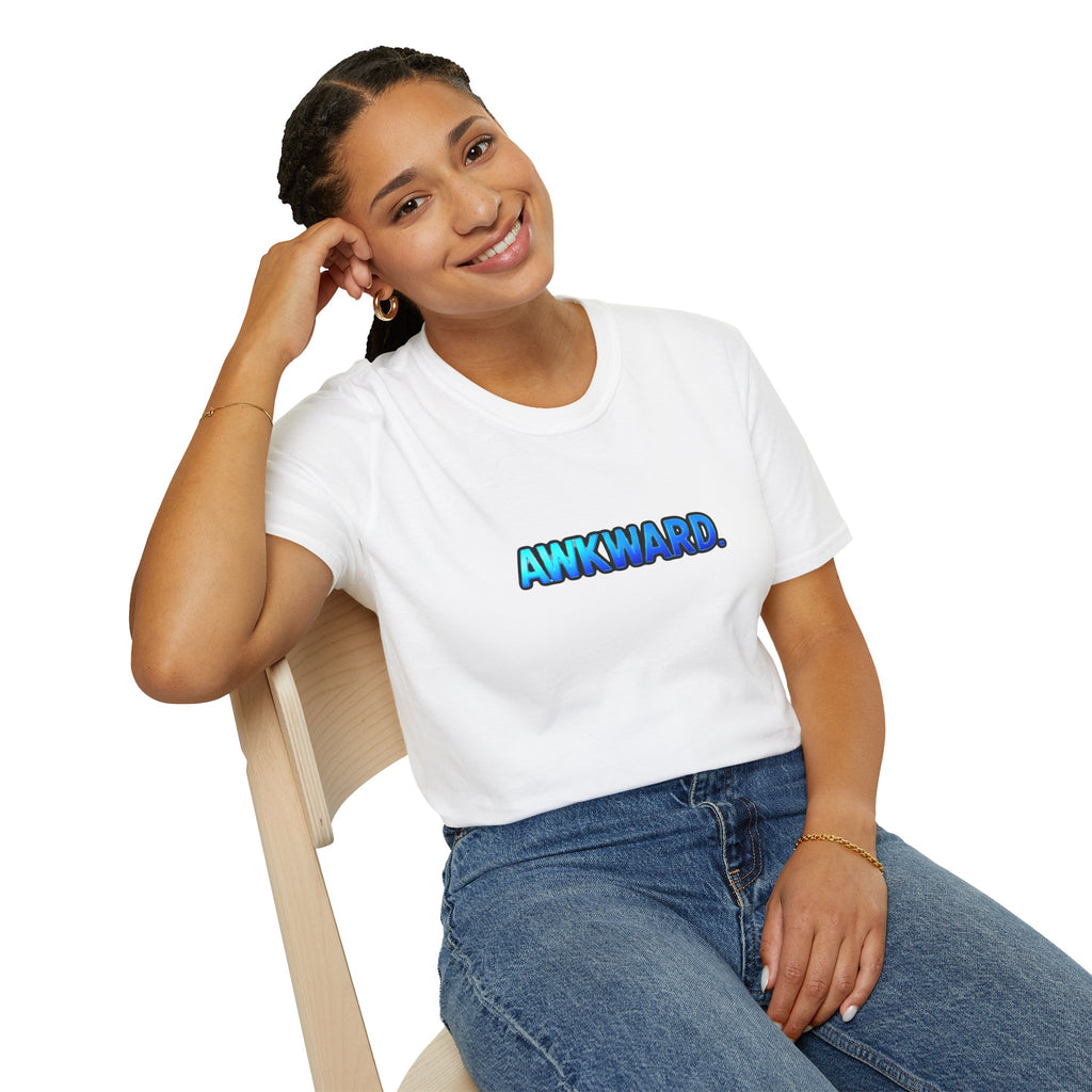 AWKWARD Tee — 3D Injured Red Dog in Wheelchair, Dark Humor Streetwear