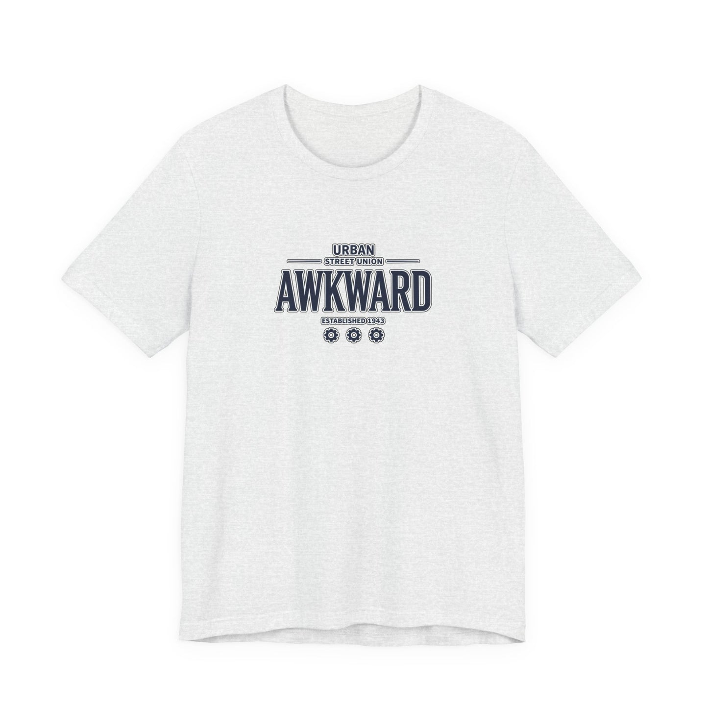 Awkward Graphic Tee — 'Urban Street Union' Retro Collegiate Shirt