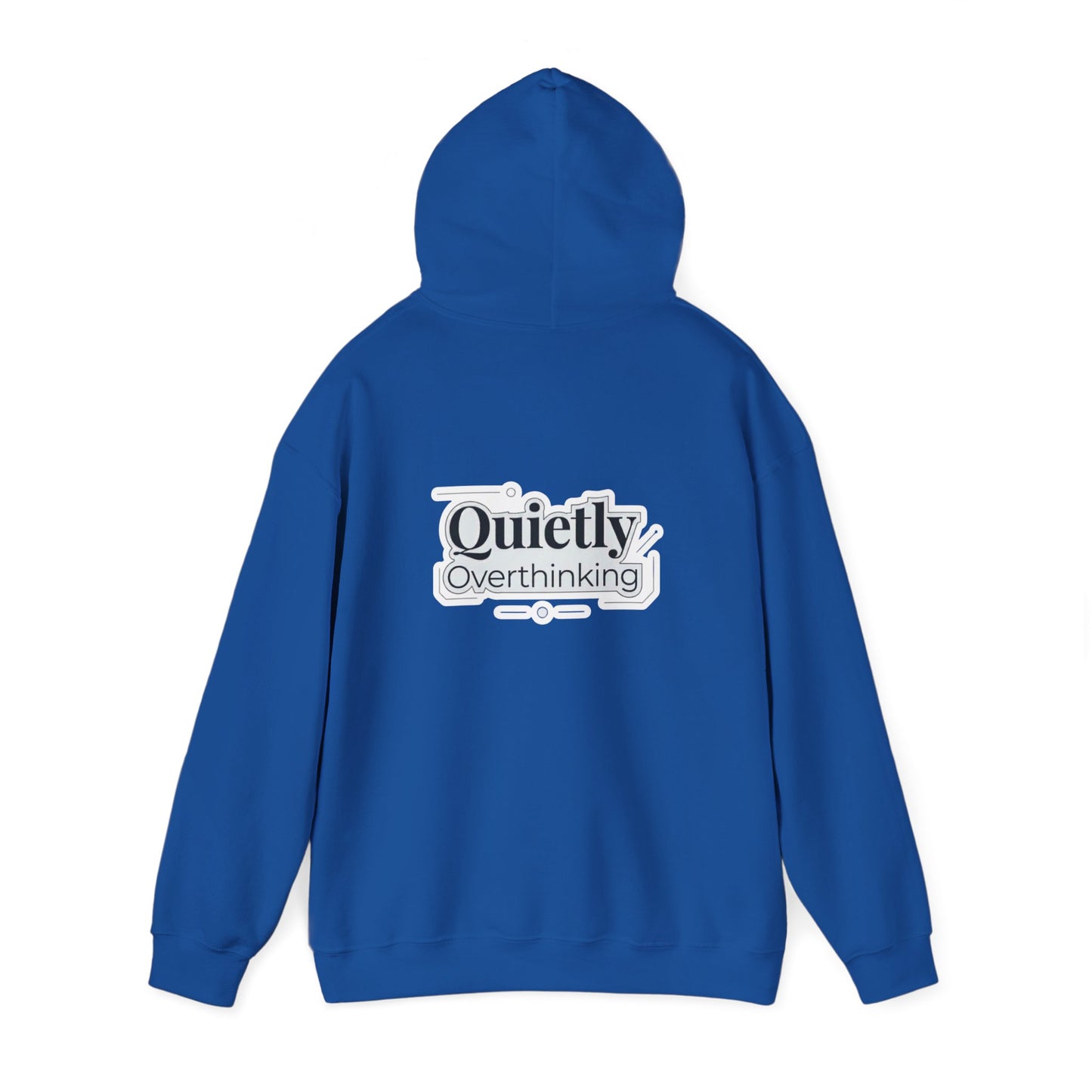 Quietly Overthinking Hoodie | Minimalist Abstract Streetwear | Gildan Heavy Blend
