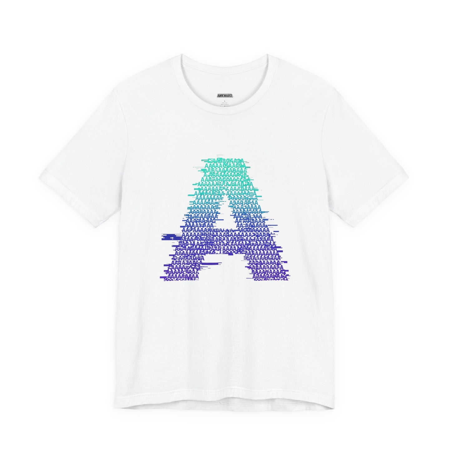 3D Glitch 'A' Tee — Premium Glitch-Art T-Shirt