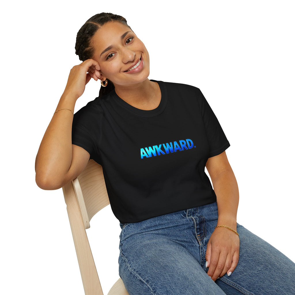 AWKWARD Tee — 3D Injured Red Dog in Wheelchair, Dark Humor Streetwear