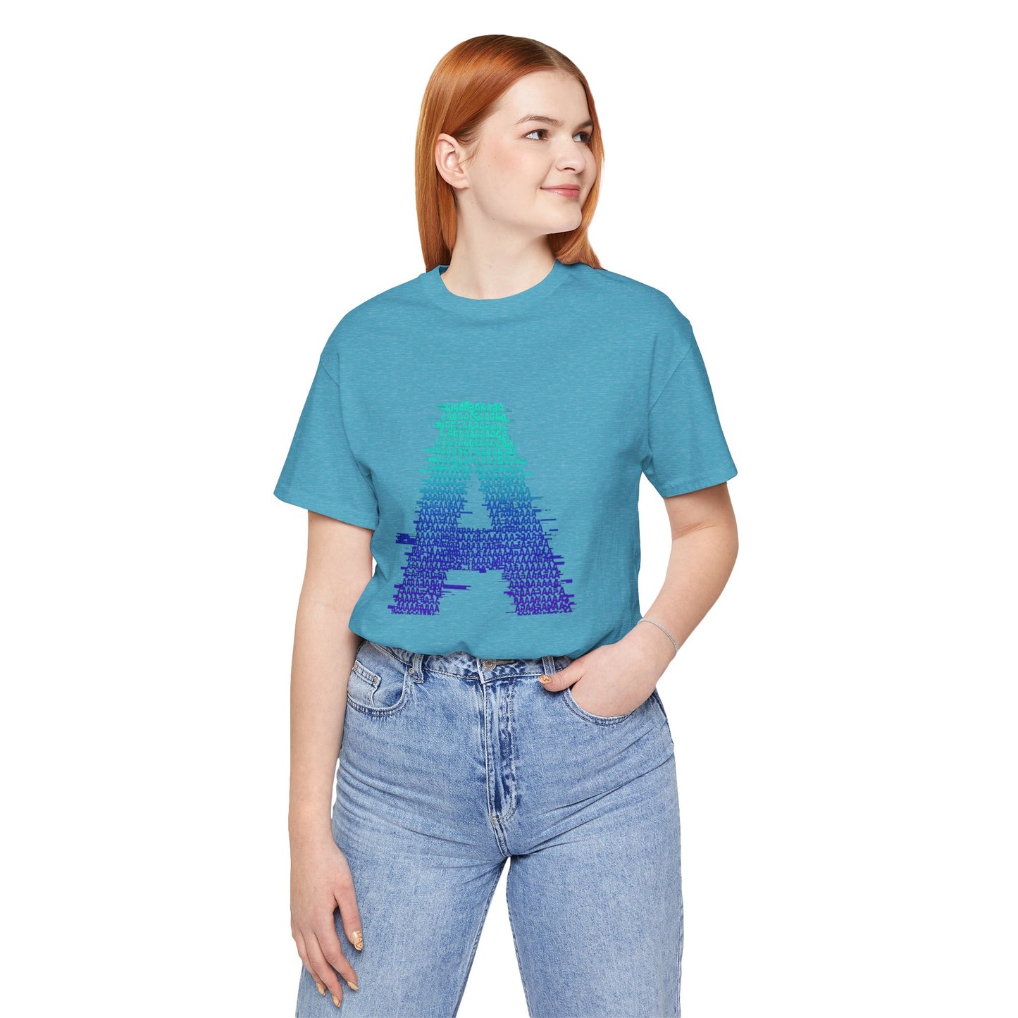 3D Glitch 'A' Tee — Premium Glitch-Art T-Shirt