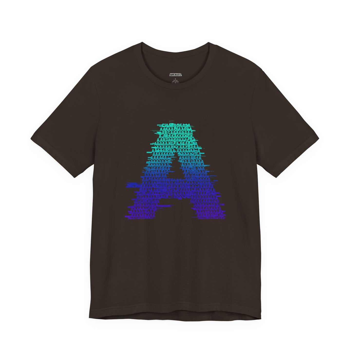 3D Glitch 'A' Tee — Premium Glitch-Art T-Shirt