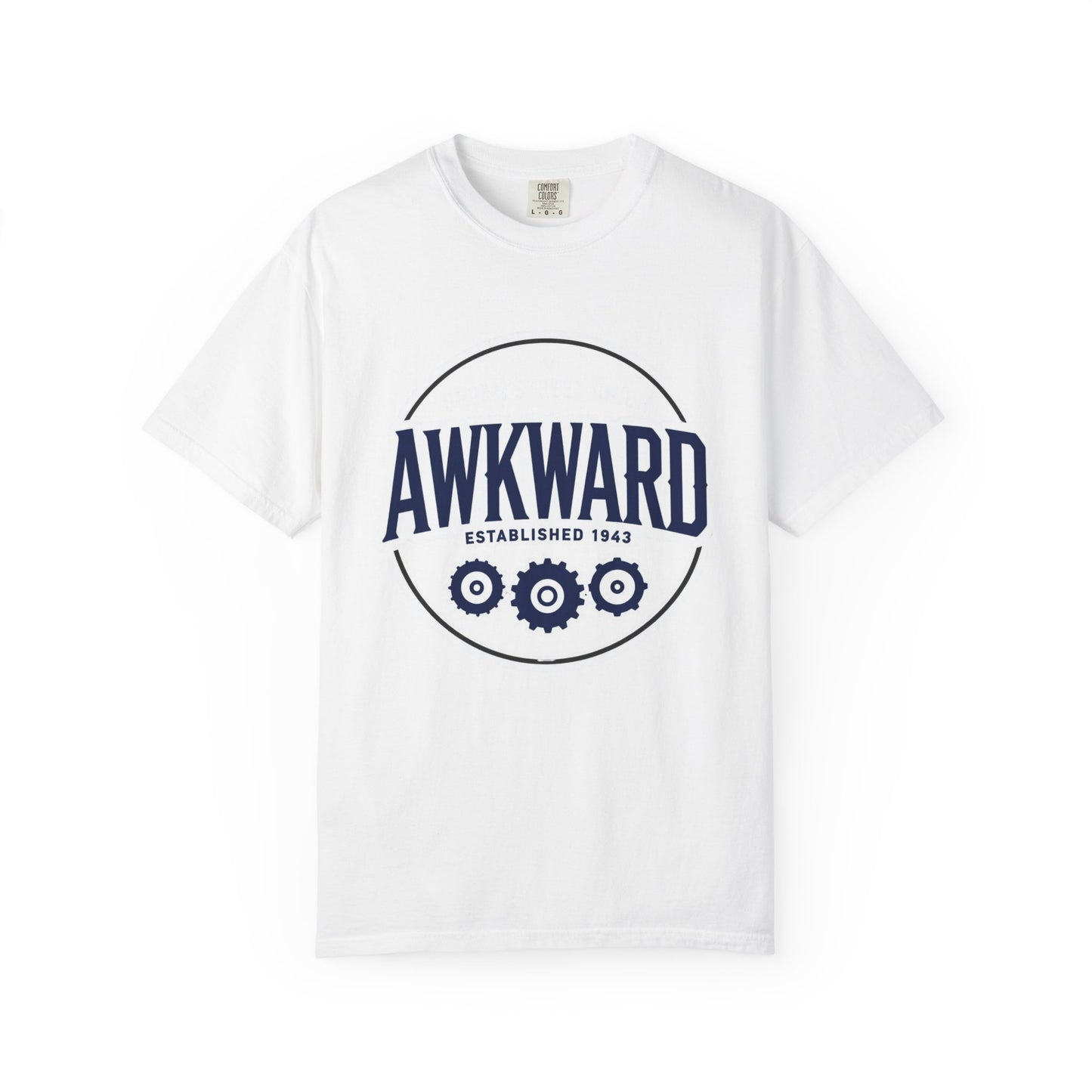 Awkward Vintage Logo T-Shirt — 'Established 1943' Graphic Tee