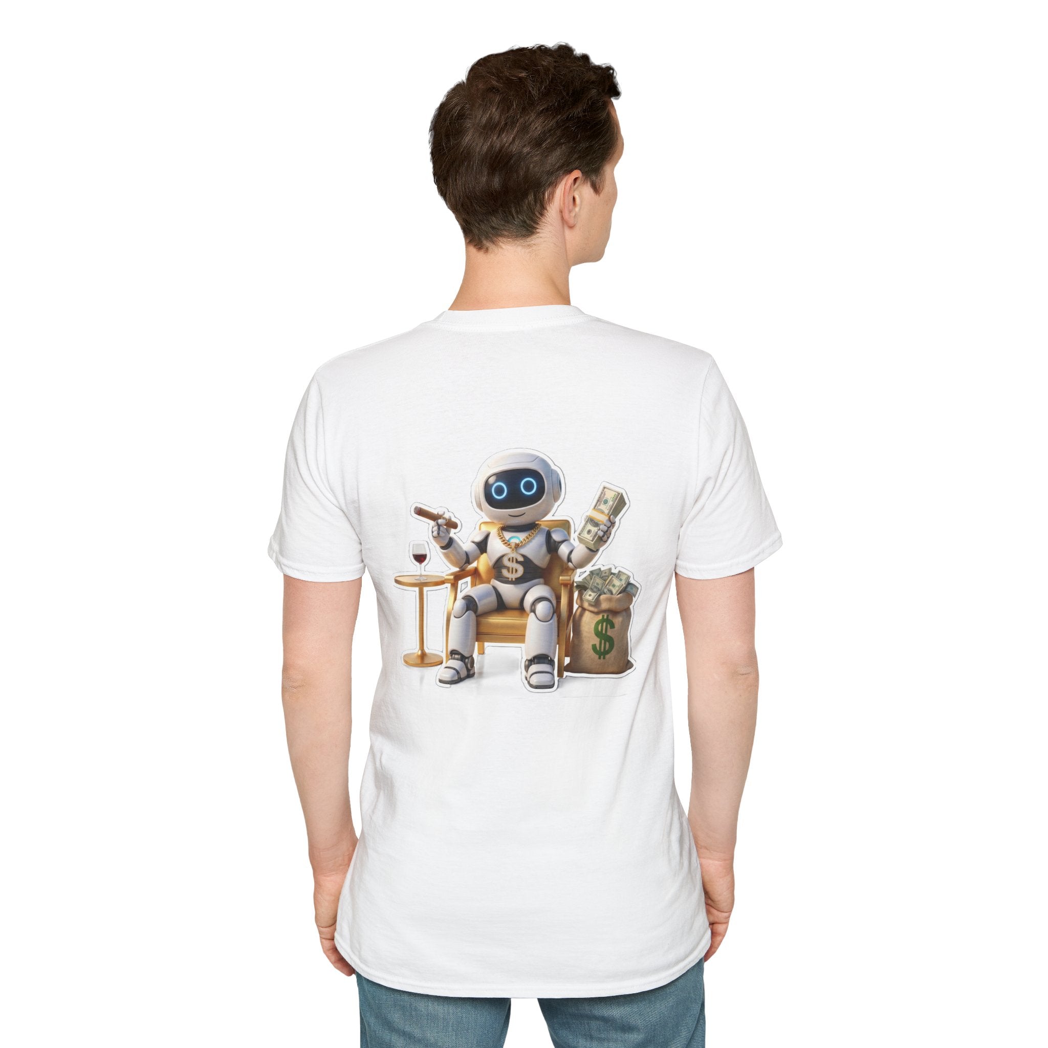 AWKWARD. T-Shirt — Cute Lonely Robot ‘Low Social Battery’ Introvert Tee