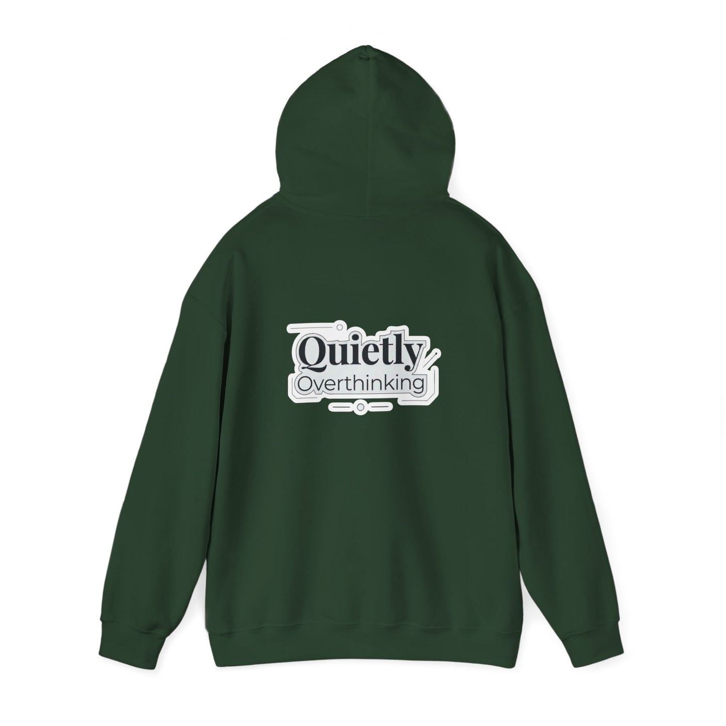 Quietly Overthinking Hoodie | Minimalist Abstract Streetwear | Gildan Heavy Blend