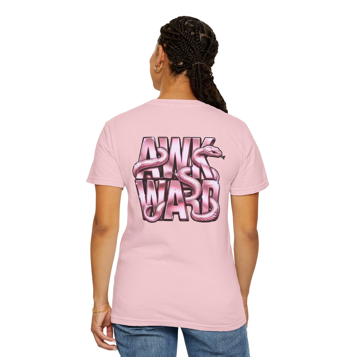 Ask A Ward T-Shirt — Pink Snake Graphic Tee
