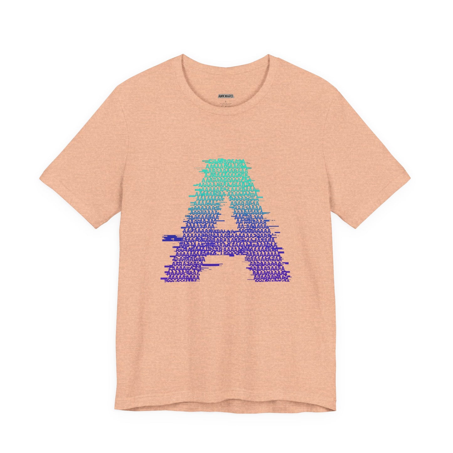3D Glitch 'A' Tee — Premium Glitch-Art T-Shirt