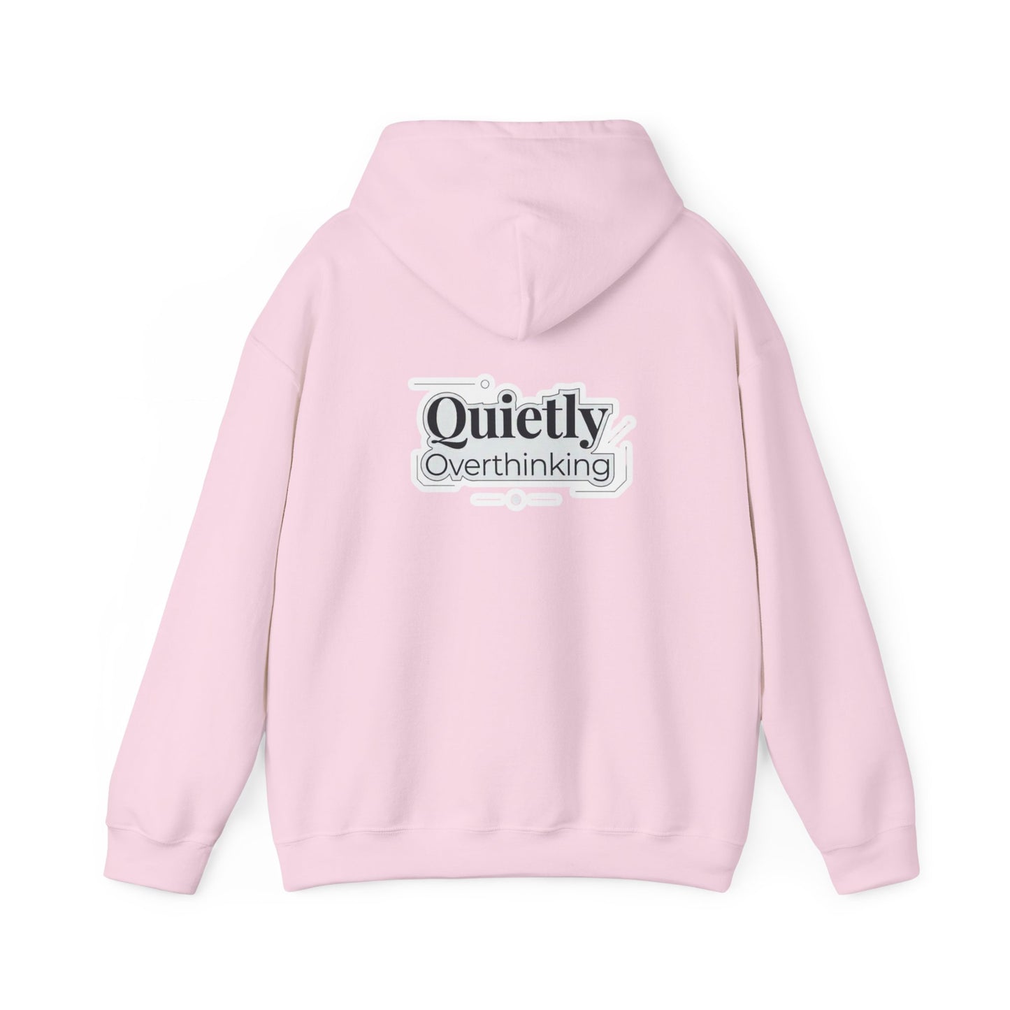 Quietly Overthinking Hoodie | Minimalist Abstract Streetwear | Gildan Heavy Blend