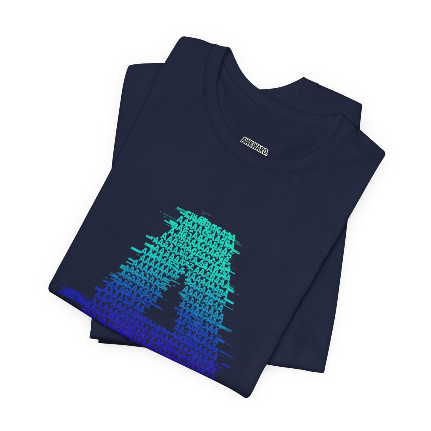 3D Glitch 'A' Tee — Premium Glitch-Art T-Shirt
