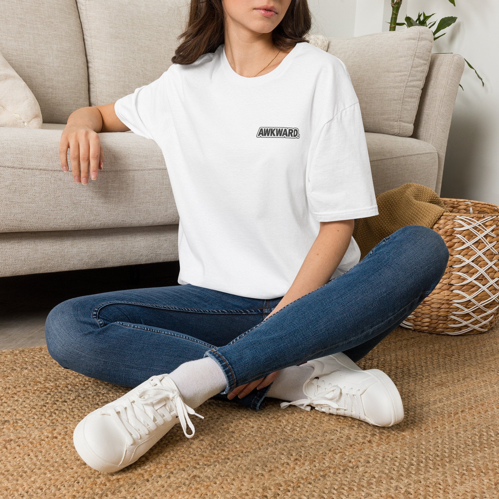 AWKWARD. T-Shirt — 3D Quirky Robot “Your Last Loyal Friend” Back Graphic