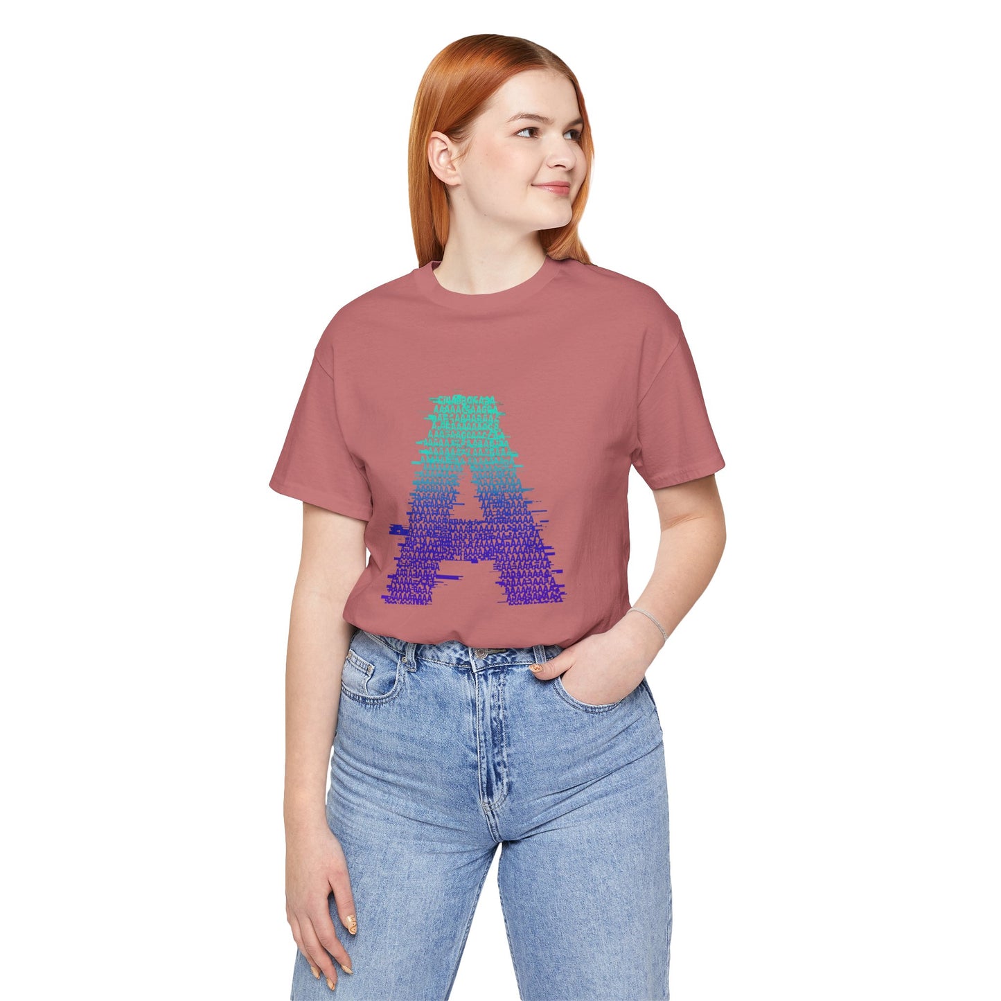 3D Glitch 'A' Tee — Premium Glitch-Art T-Shirt