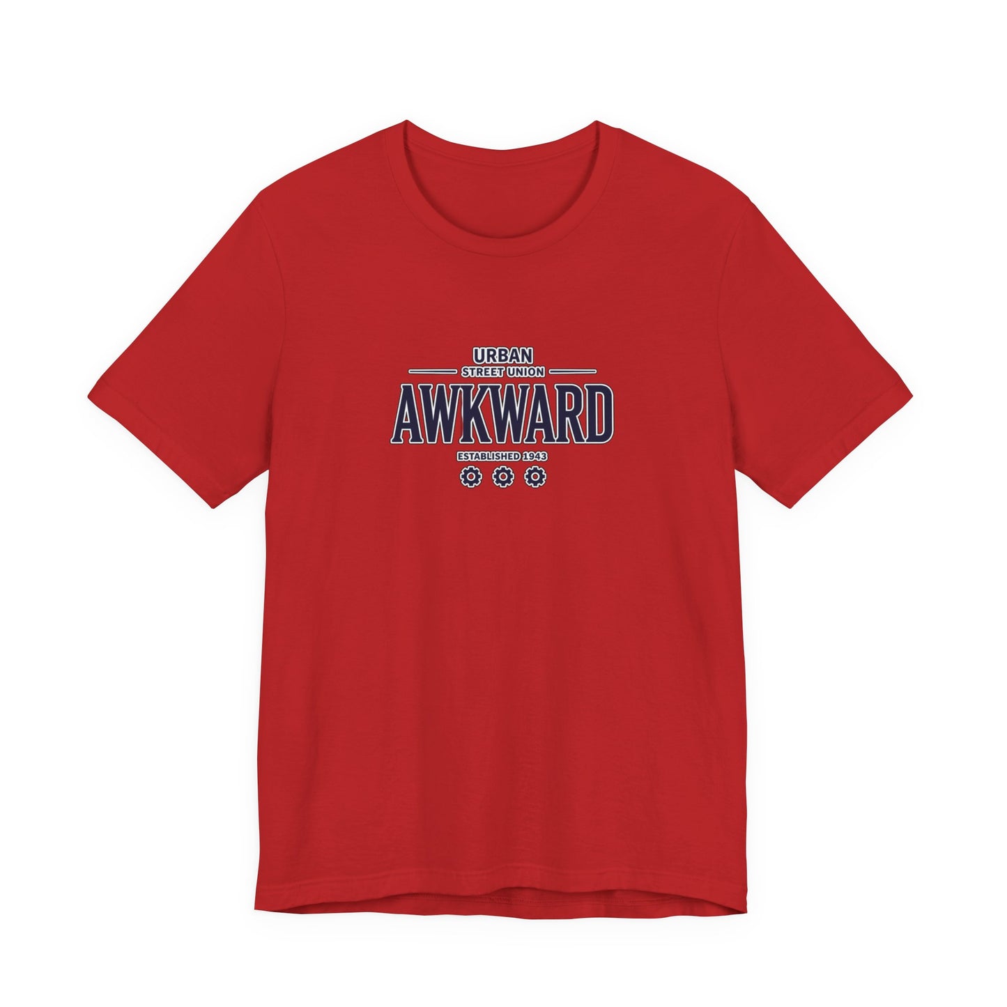 Awkward Graphic Tee — 'Urban Street Union' Retro Collegiate Shirt
