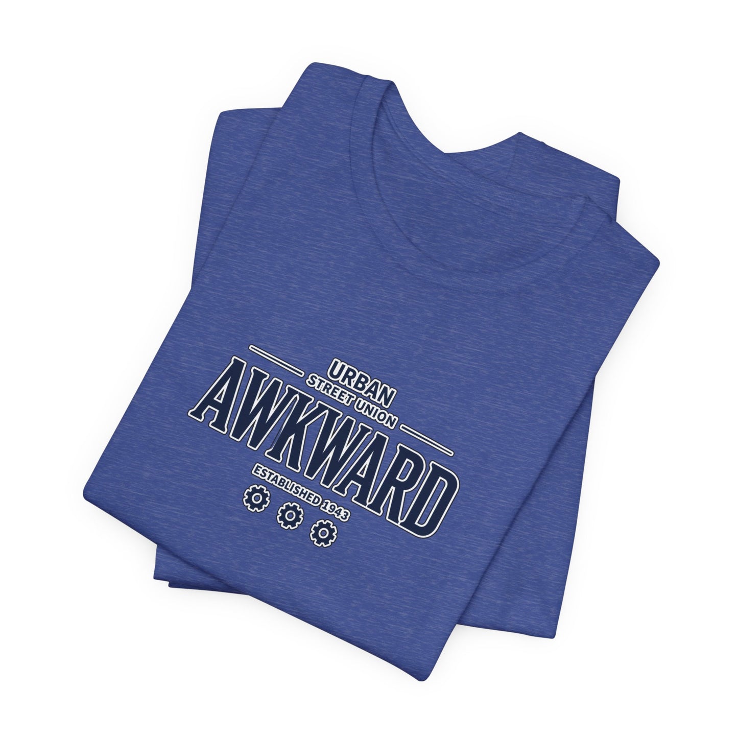 Awkward Graphic Tee — 'Urban Street Union' Retro Collegiate Shirt