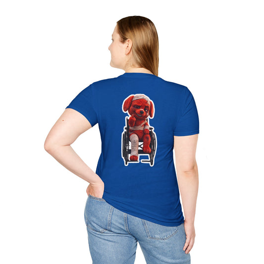 AWKWARD. Tee — Edgy Bandaged Dog Wheelchair Graphic Streetwear Shirt