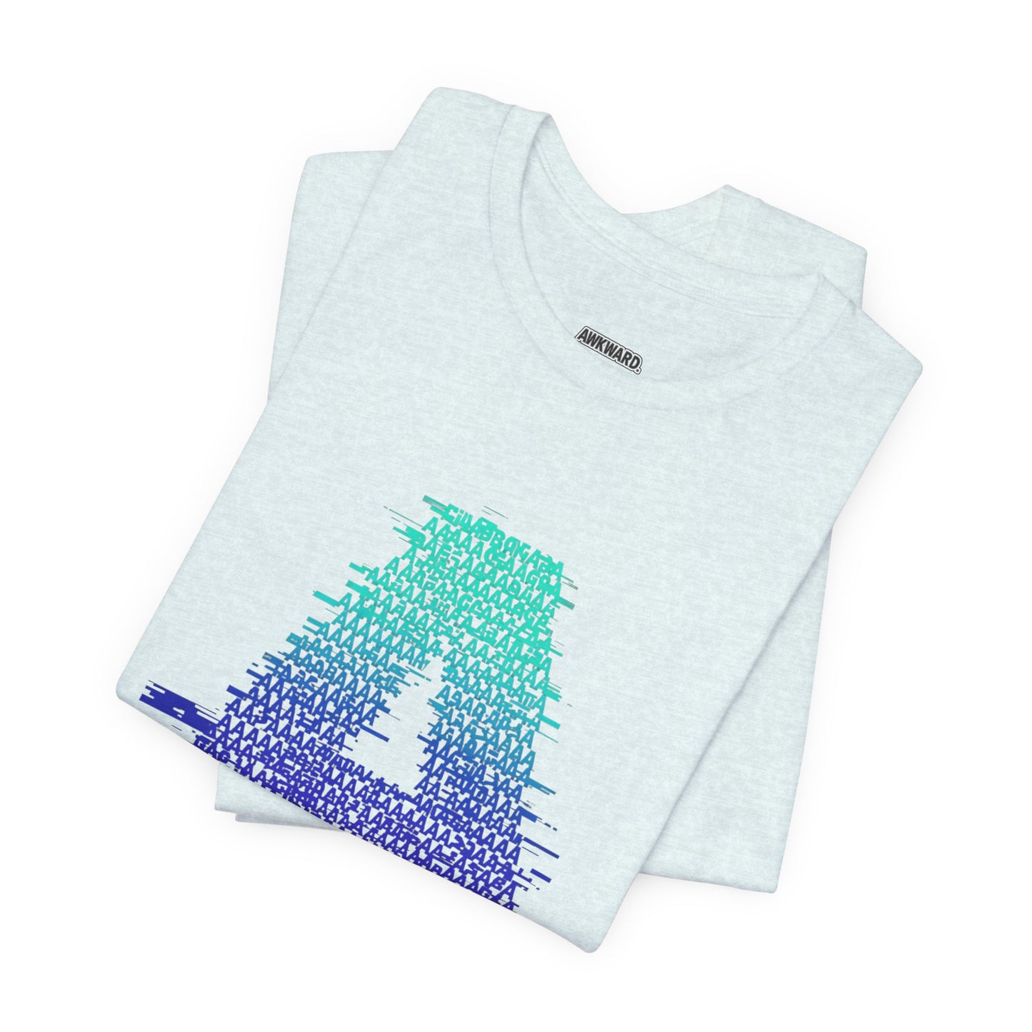 3D Glitch 'A' Tee — Premium Glitch-Art T-Shirt
