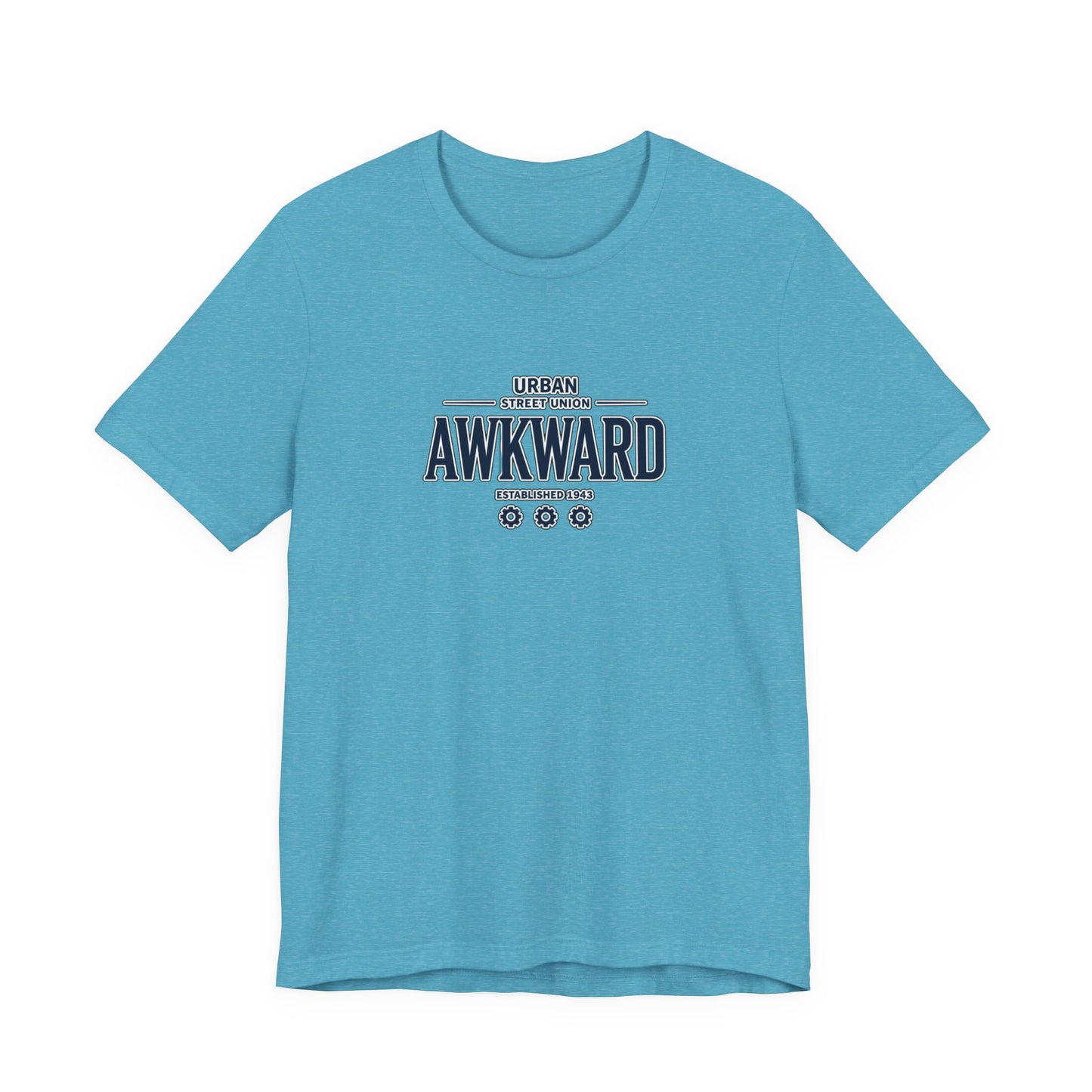 Awkward Graphic Tee — 'Urban Street Union' Retro Collegiate Shirt
