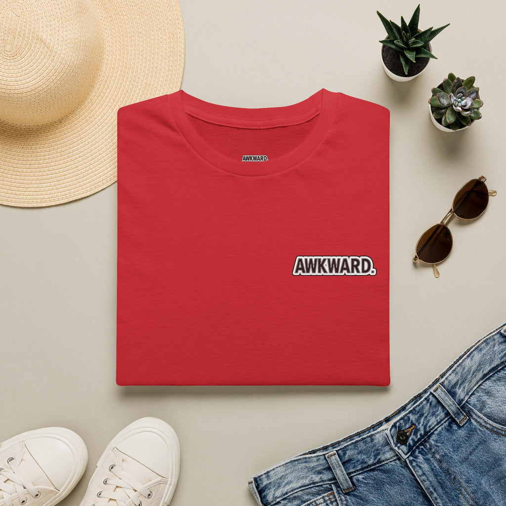 AWKWARD. T-Shirt — 3D Quirky Robot “Your Last Loyal Friend” Back Graphic